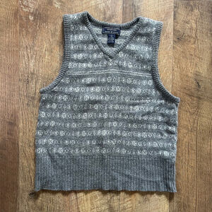 Women's American Eagle Sweater Vest Size S Gray